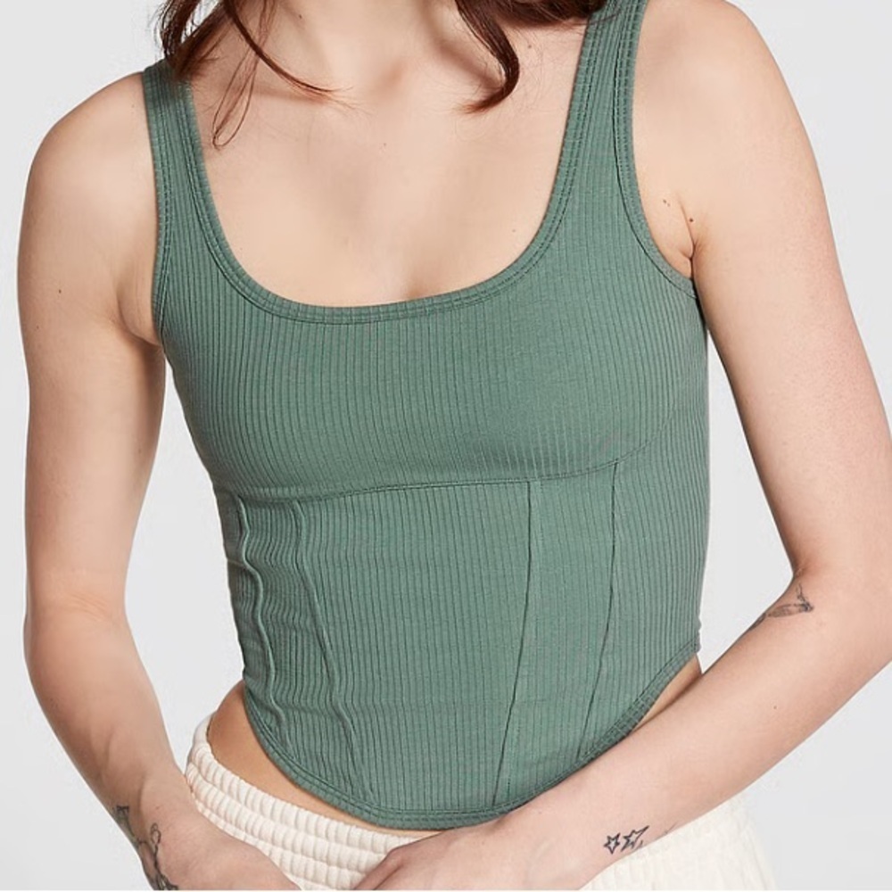 VS PINK Clinched Corset Top NWT